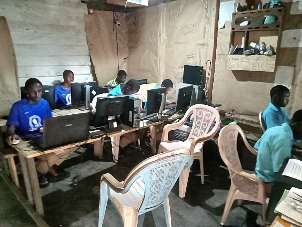 Students in the computer lab