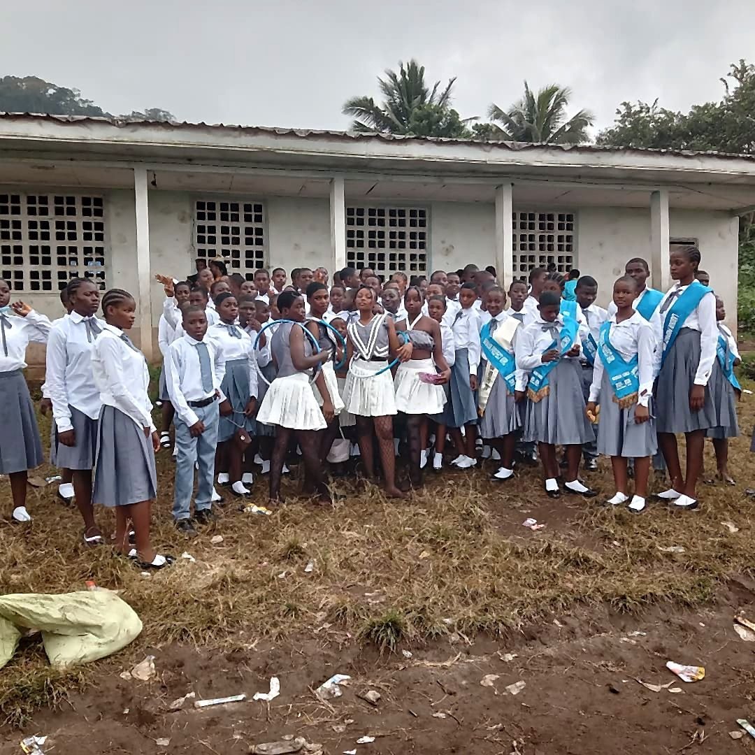 Students in school uniform